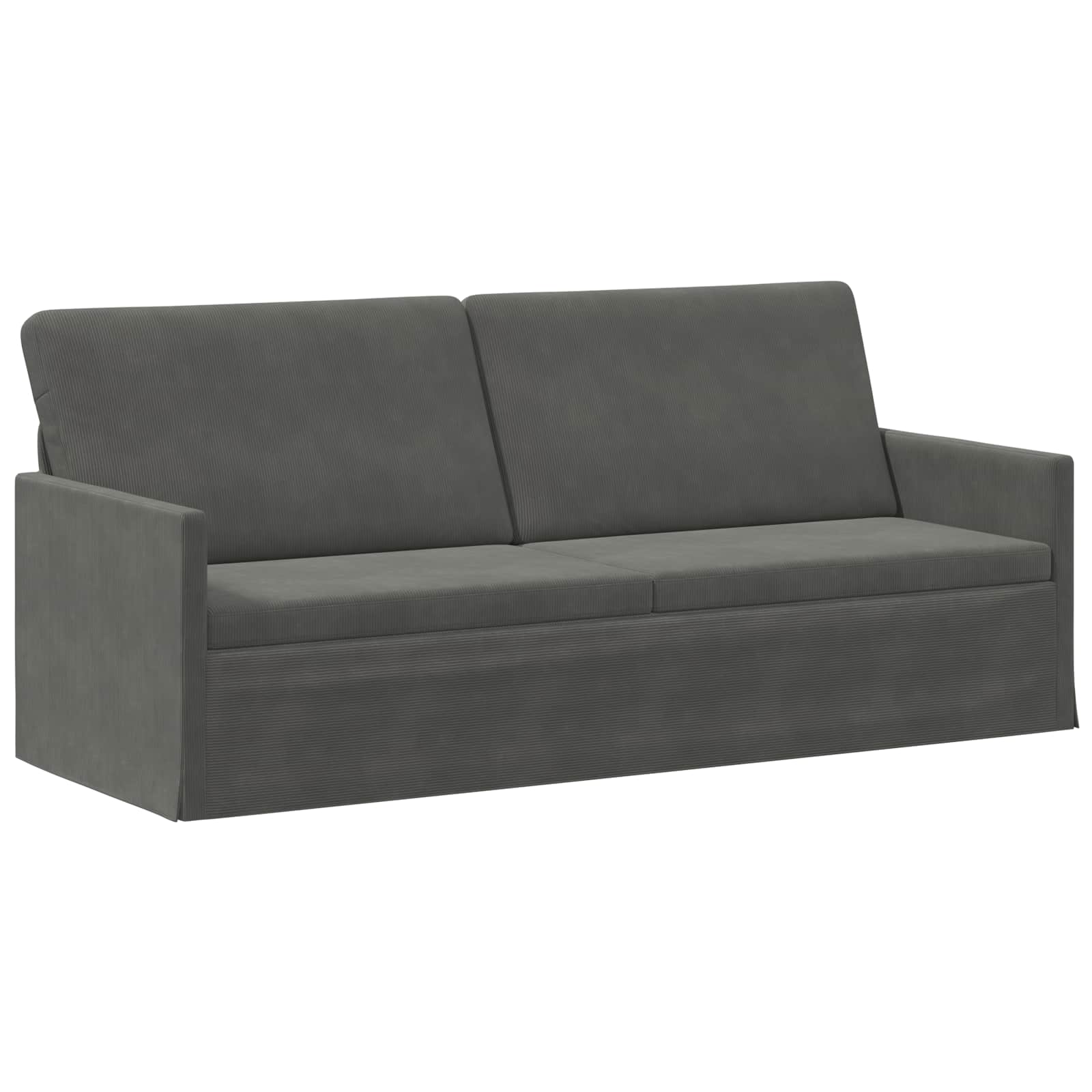 3-sedna sofa Temno siva 190 x 81 x 82 cm Žametna tkanina