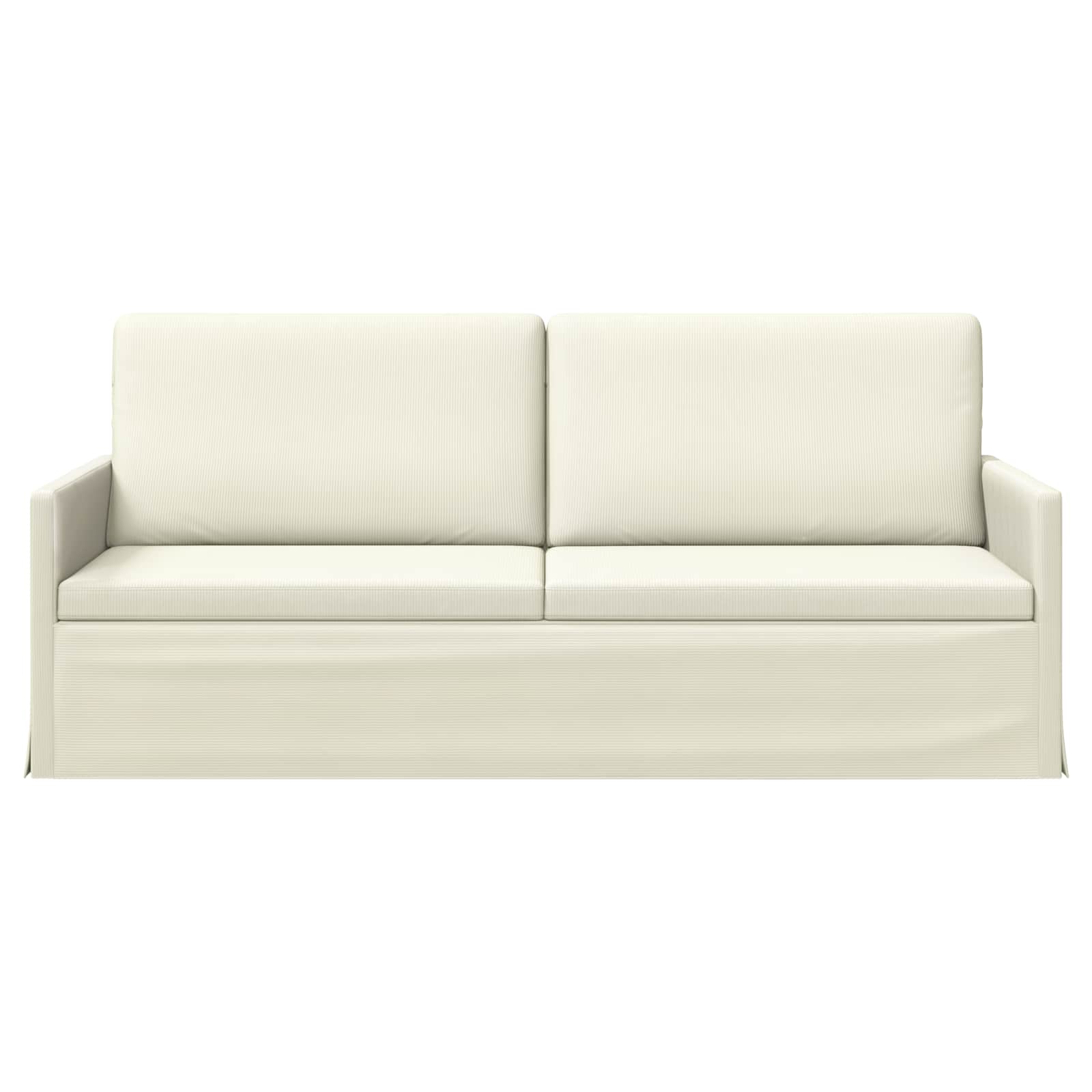 vidaXL - 3-zits - sofa - Crèmekleurig - 190 - x - 81 - x - 82 - cm - Corduroy - stof
