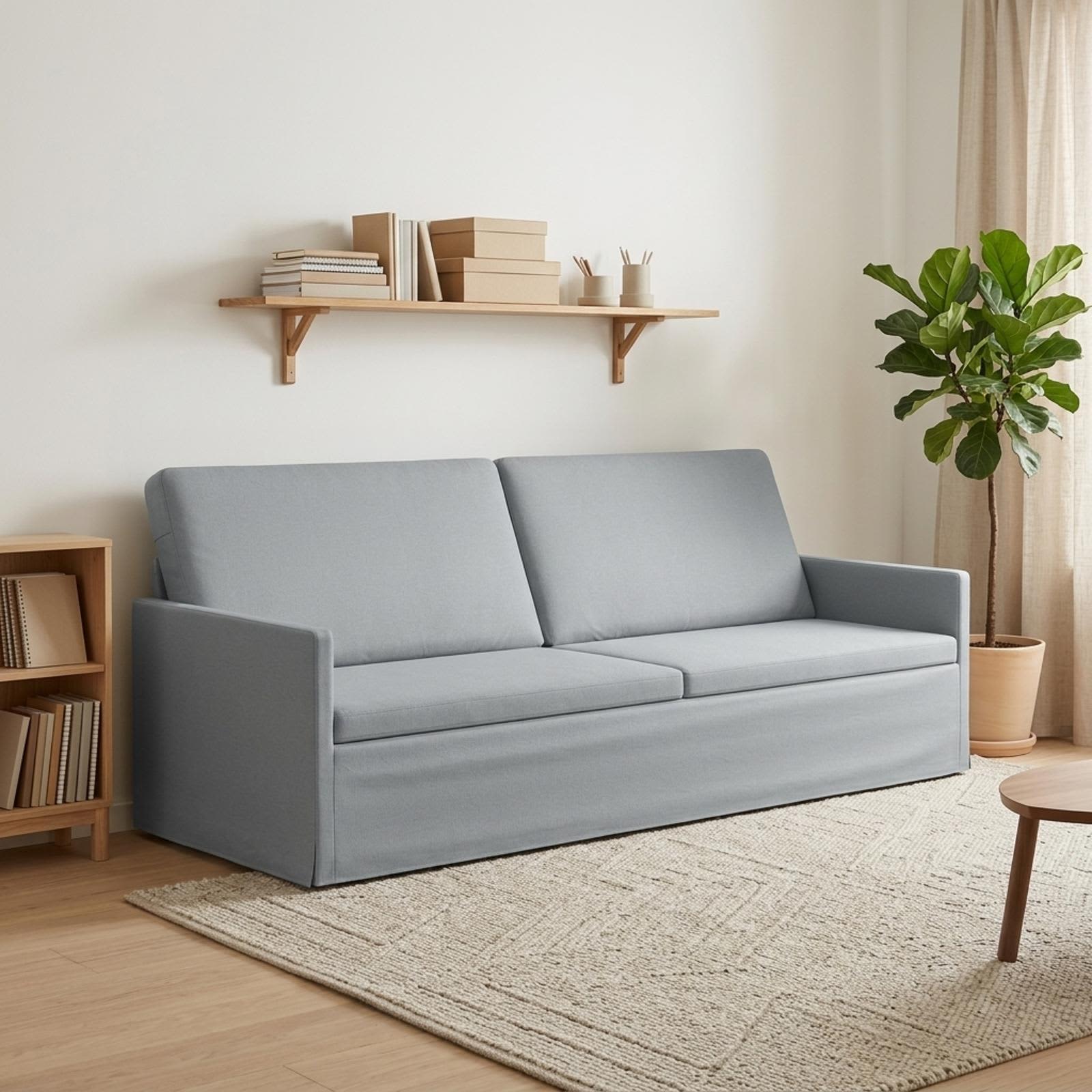 vidaXL 3-personers sofa Lysegrå 220 x 81 x 82 cm Stof
