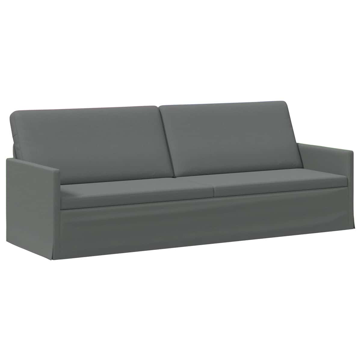 3-personers sofa Mørkegrå 220 x 81 x 82 cm Stof - Billede 2