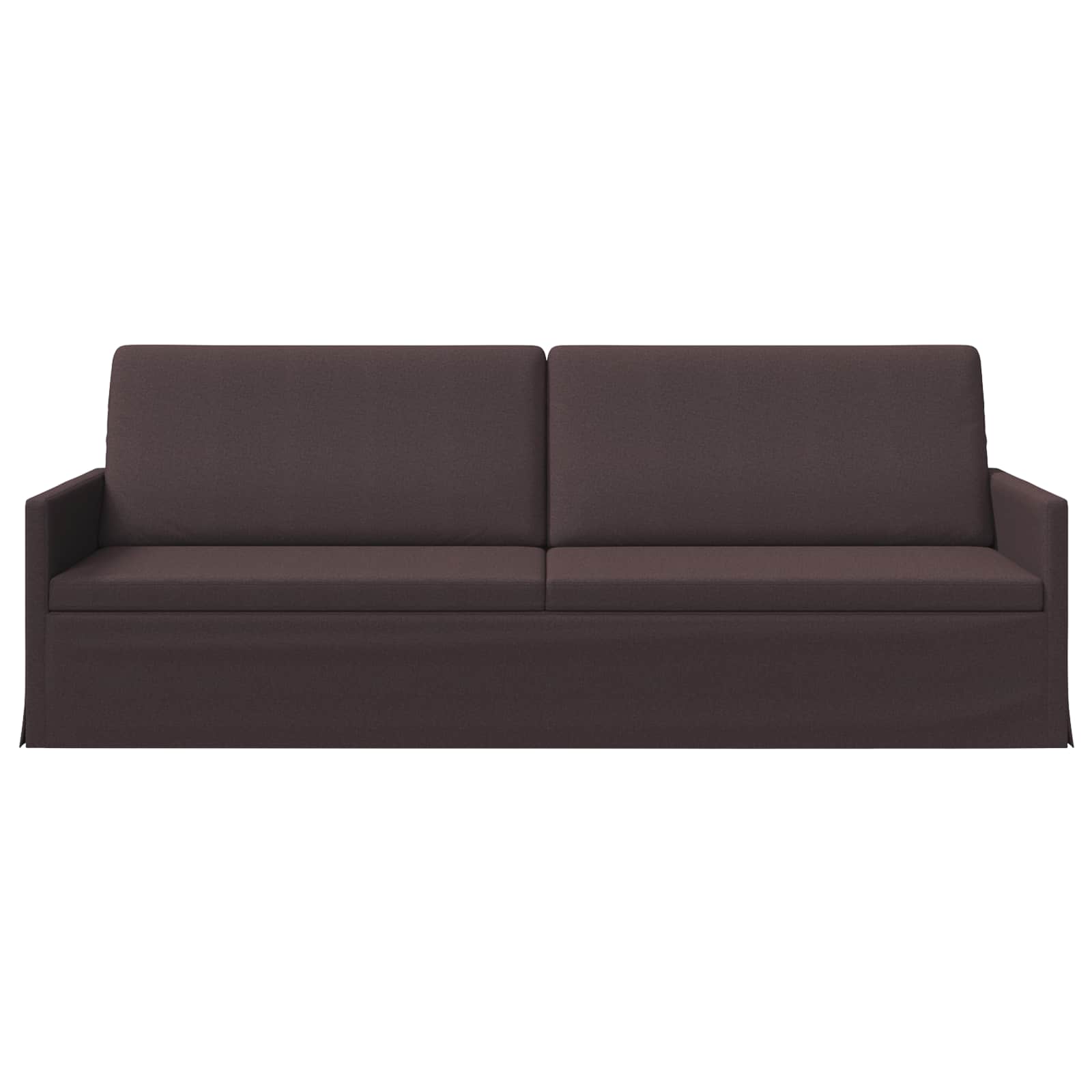 vidaXL - 3-zits - sofa - Donkerbruin - 220 - x - 81 - x - 82 - cm - Stof
