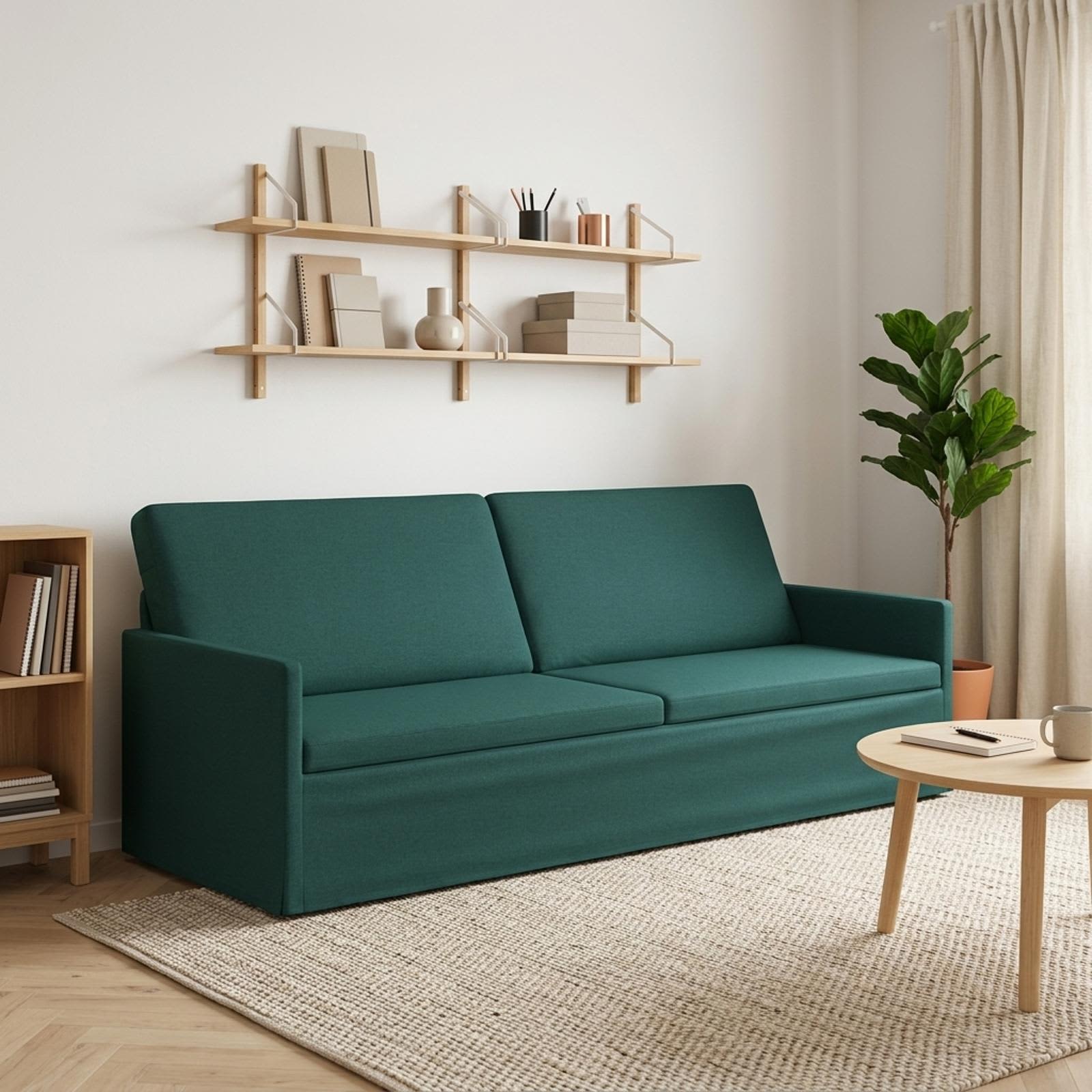 3-sedna sofa Temno zelena 220 x 81 x 82 cm Blago
