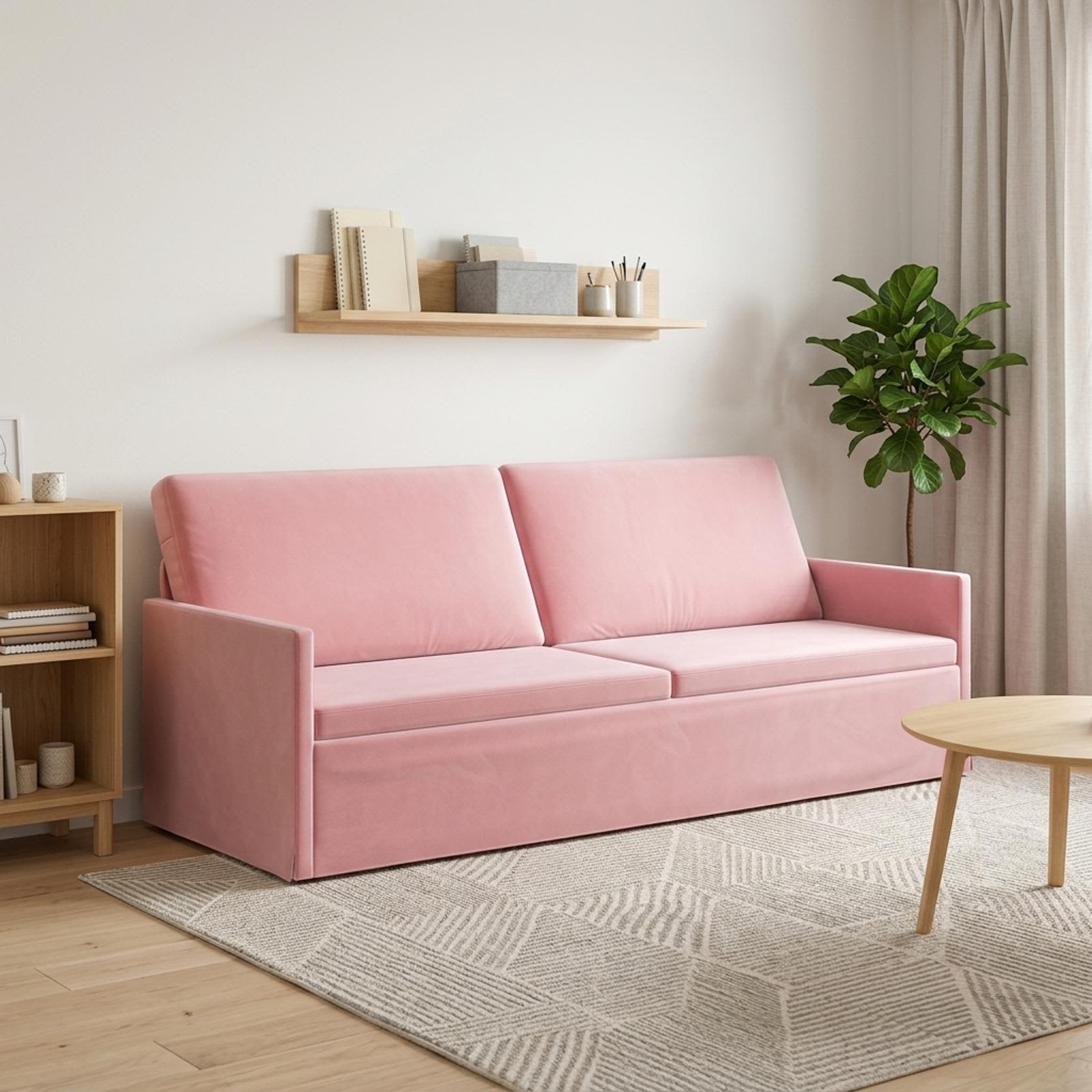 3-sedna sofa Roza 220 x 81 x 82 cm Žamet