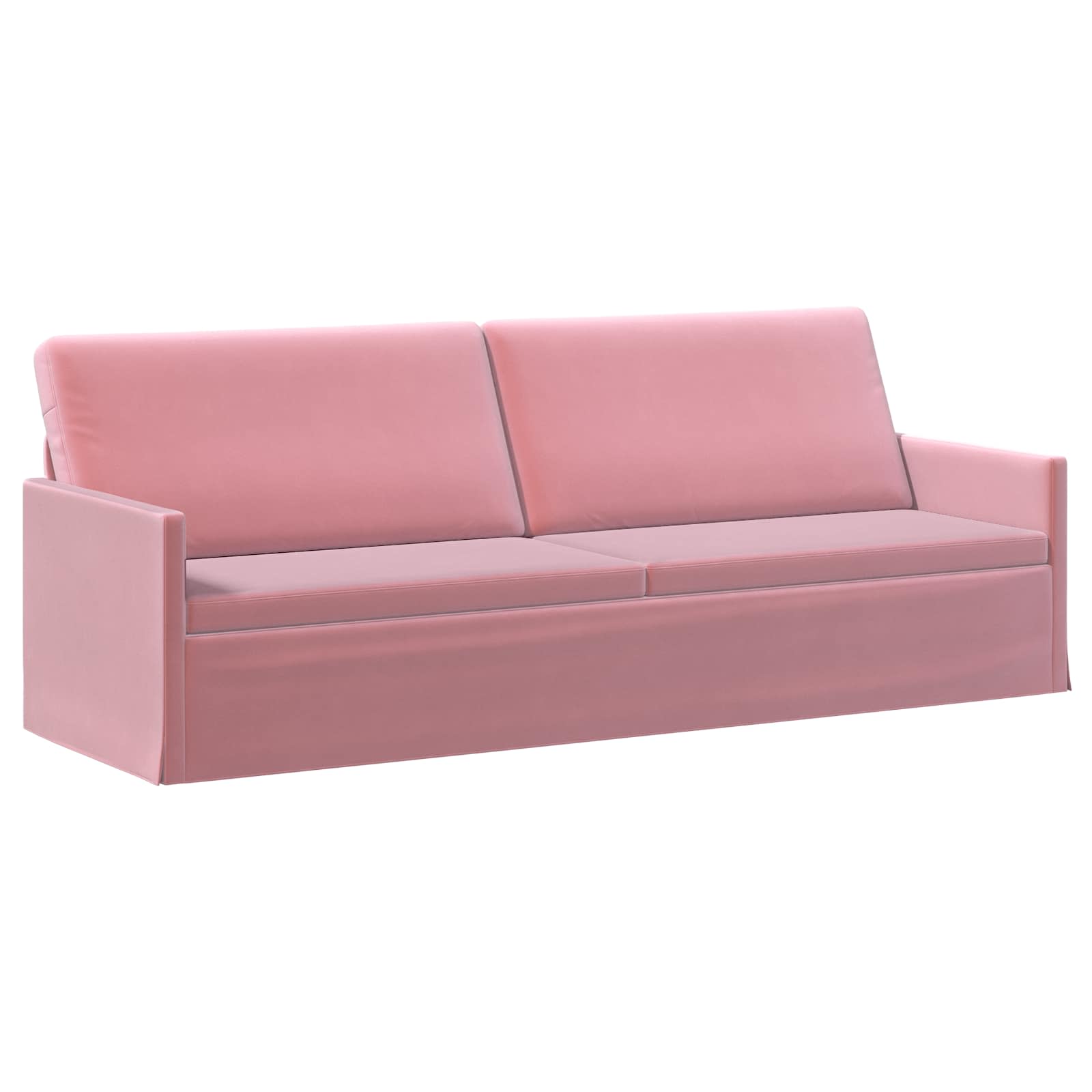 vidaXL 3-zits bank Roze 220 x 81 x 82 cm fluweel, foto 3