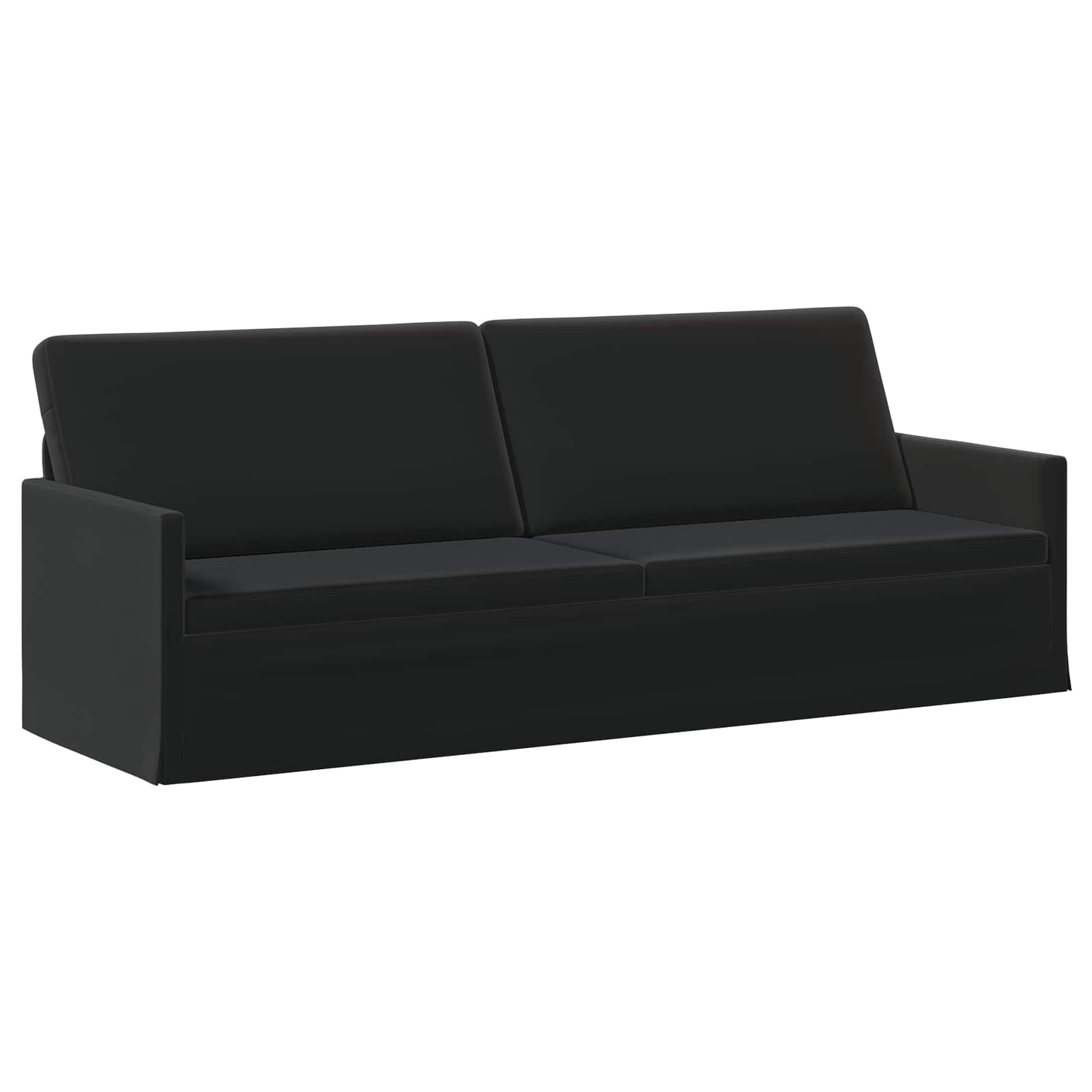 3-sedna sofa Črna 220 x 81 x 82 cm Žamet
