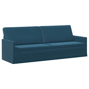 vidaXL 3 Kohaline Diivan Sinine 220 x 81 x 82 cm Samet