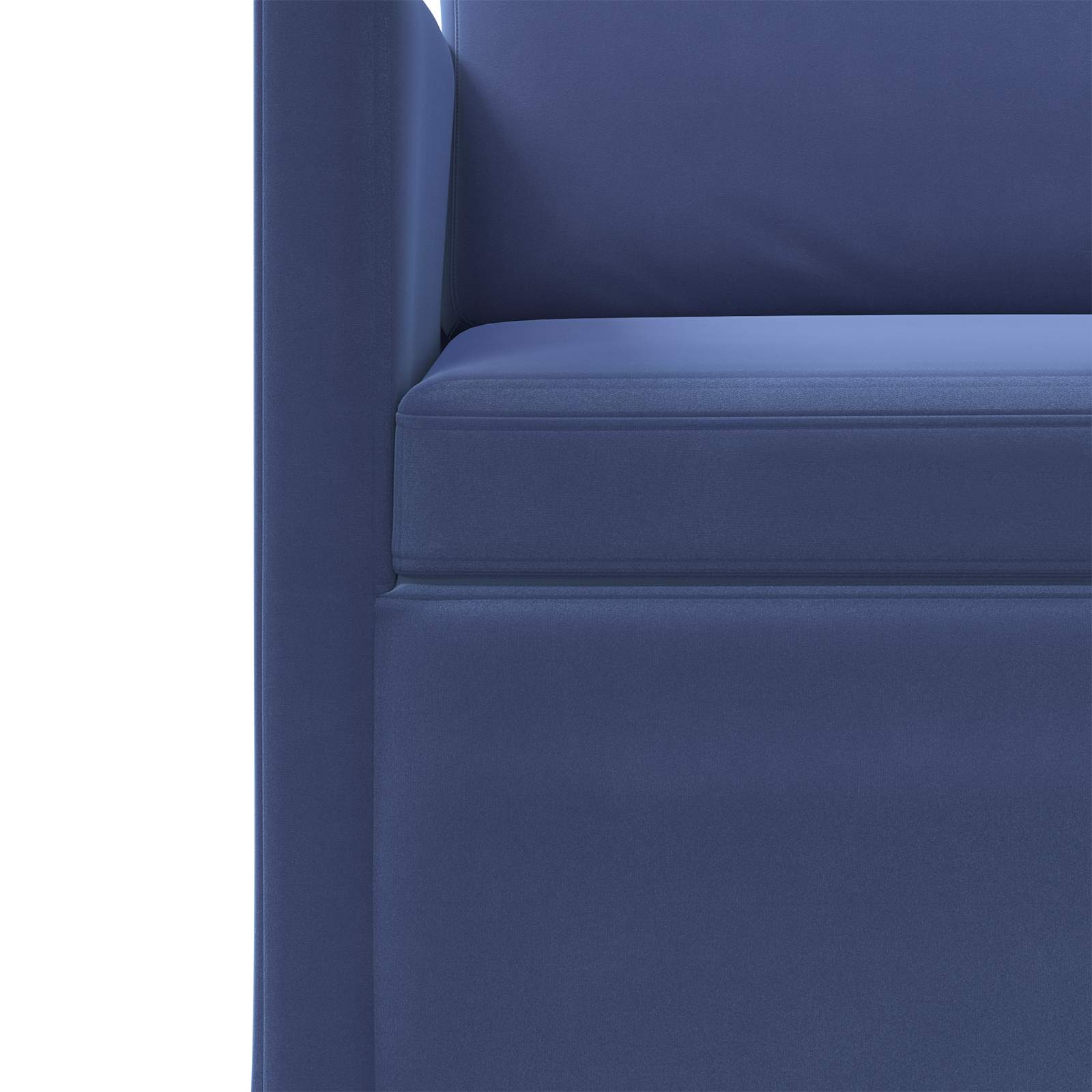 3-sedna sofa Policijska modra 220 x 81 x 82 cm Žamet