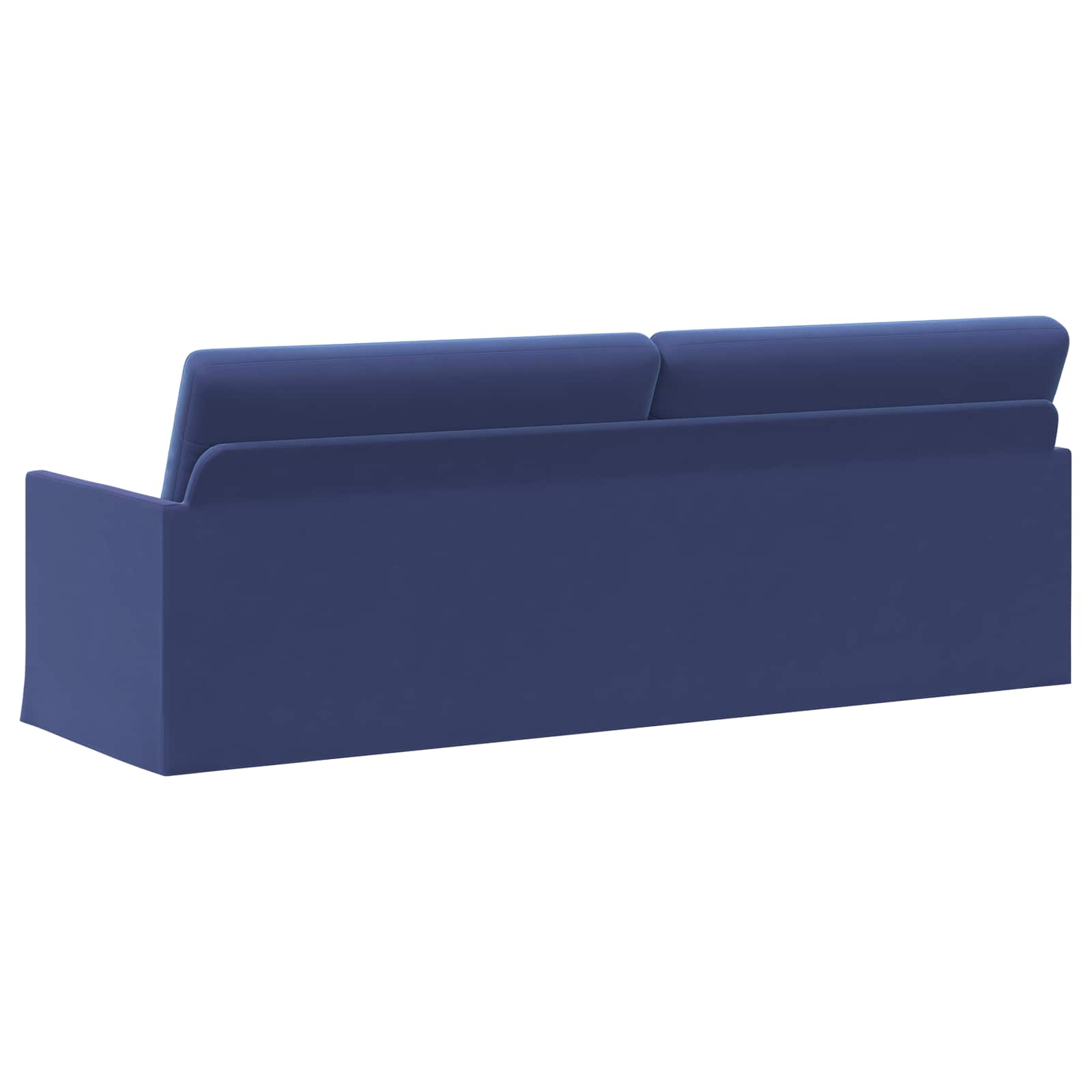 3-sedna sofa Policijska modra 220 x 81 x 82 cm Žamet