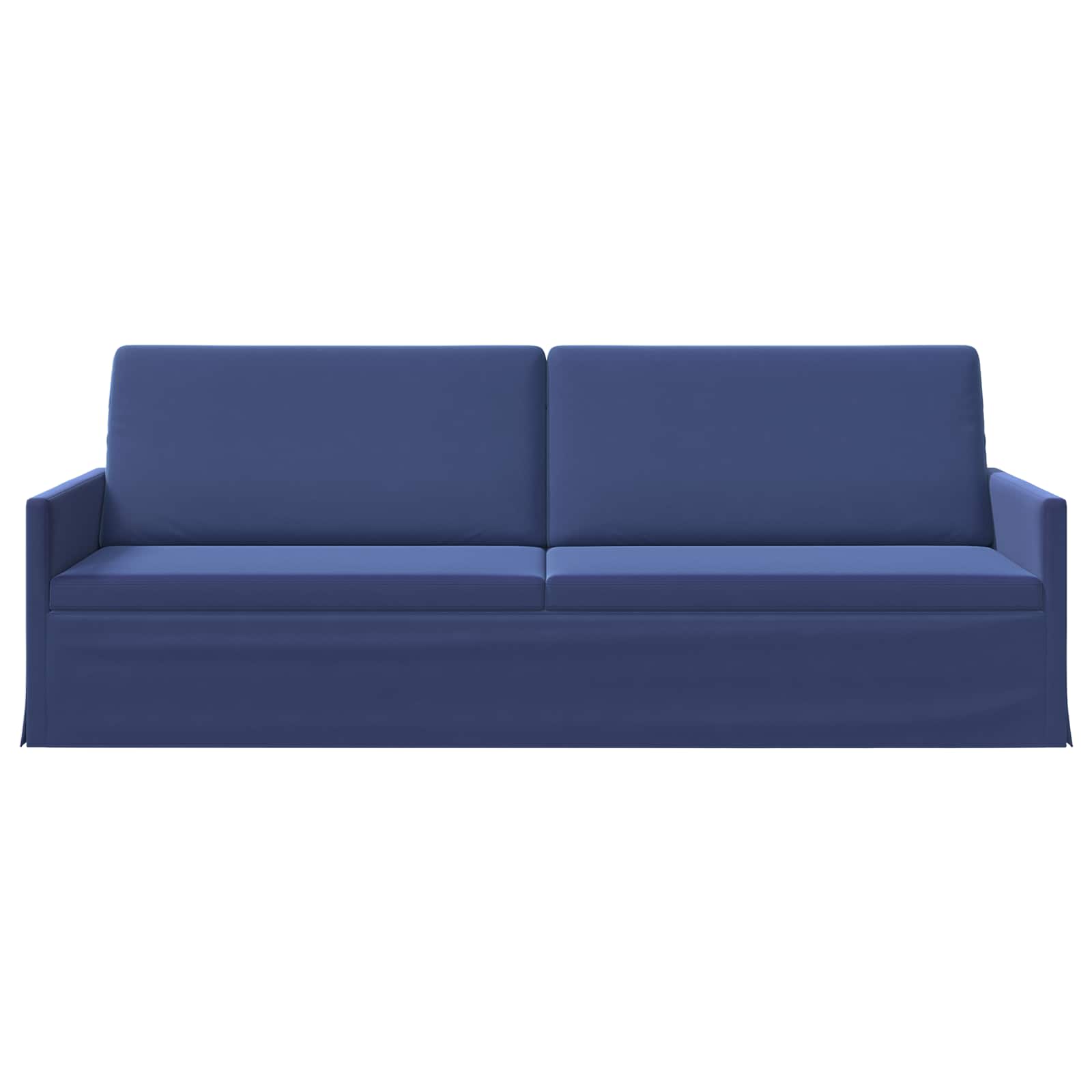 3-sedna sofa Policijska modra 220 x 81 x 82 cm Žamet