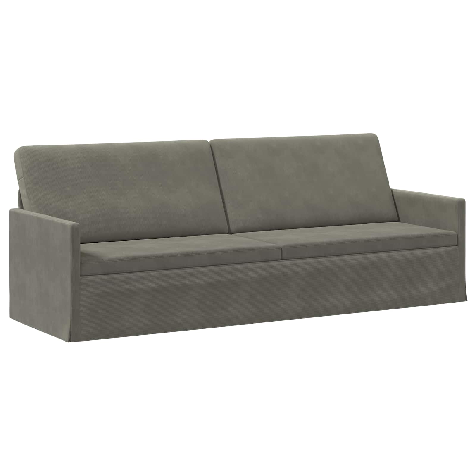 vidaXL Sedačka pre 3 Svetlosivá 220 x 81 x 82 cm Kordúrová tkanina