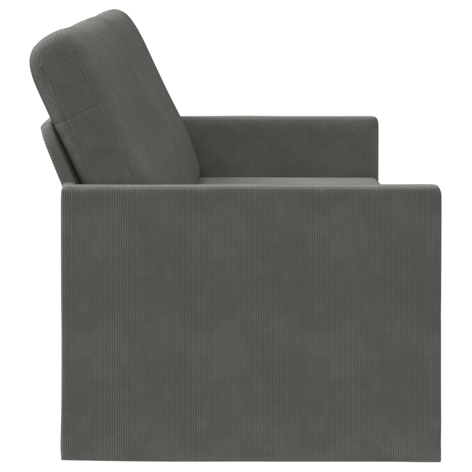 3-sedna sofa Temno siva 220 x 81 x 82 cm Žametna tkanina