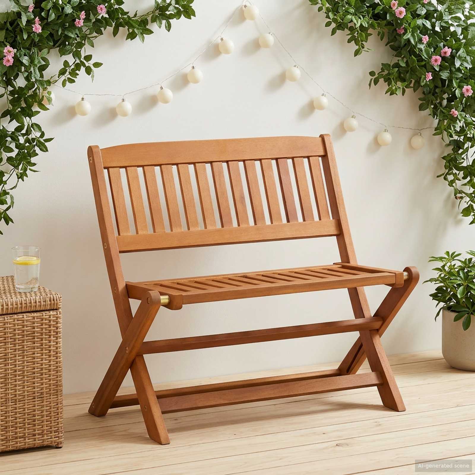 vidaXL Bancă pentru copii Maro 61 x 38 x 57 cm Lemn de eucalipt masiv