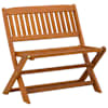 vidaXL Lastepink 1 -Seater 61 x 38 x 57 cm Tugev Eukal&uuml;pti Puit Pruun