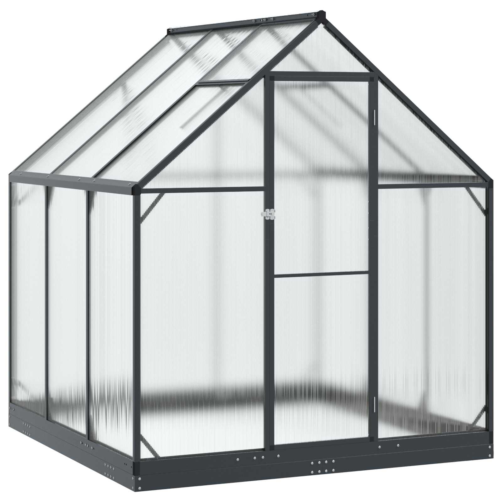 Tuin Serre met de deur Antracietkleurig 183,5 x 183,5 x 207 cm image 2