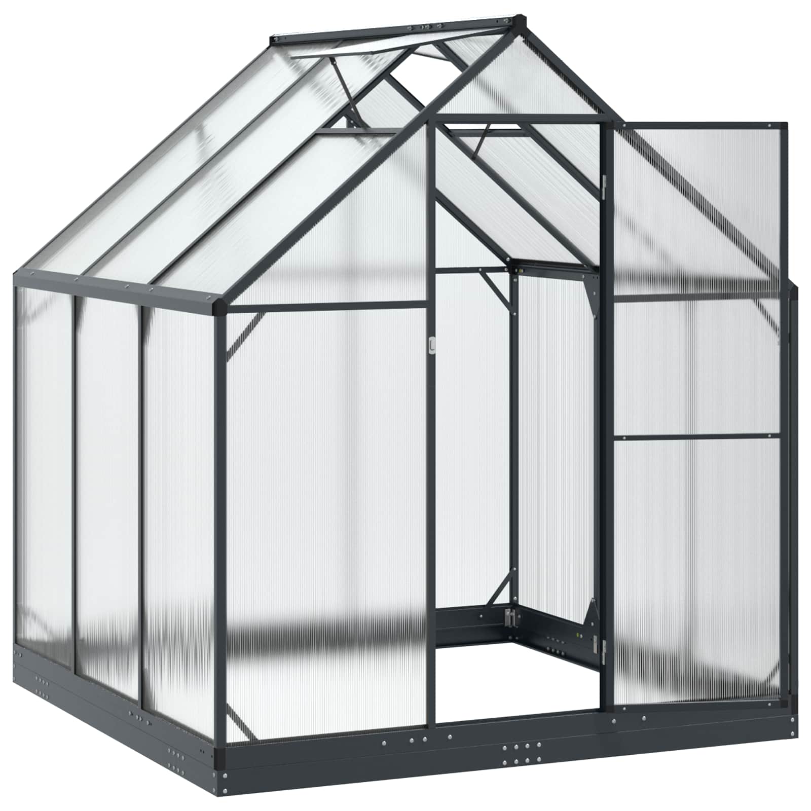 Tuin Serre met de deur Antracietkleurig 183,5 x 183,5 x 207 cm image 3