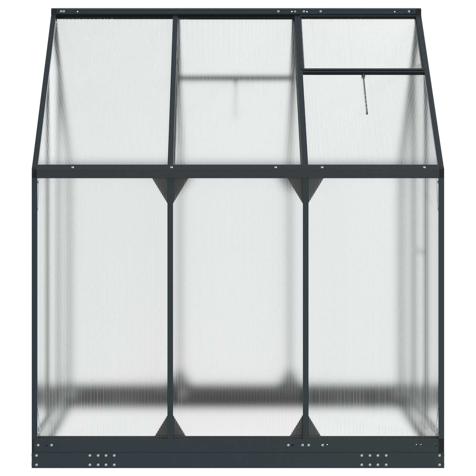 Tuin Serre met de deur Antracietkleurig 183,5 x 183,5 x 207 cm image 5