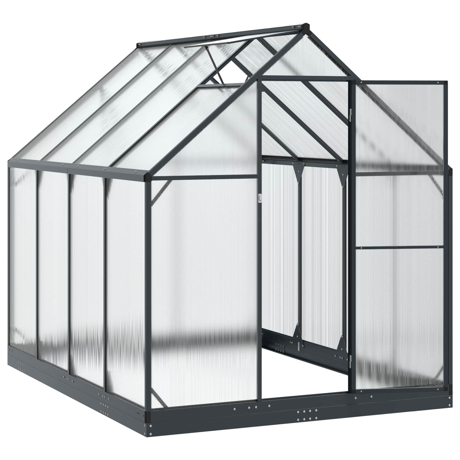 Tuin Serre met de deur Antracietkleurig 183,5 x 243,5 x 207 cm image 3