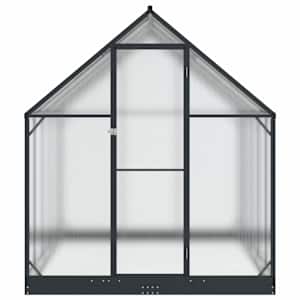 Zahradní skleník se dveřmi Antracitová 183,5 x 303,5 x 207 cm - obrázek 4