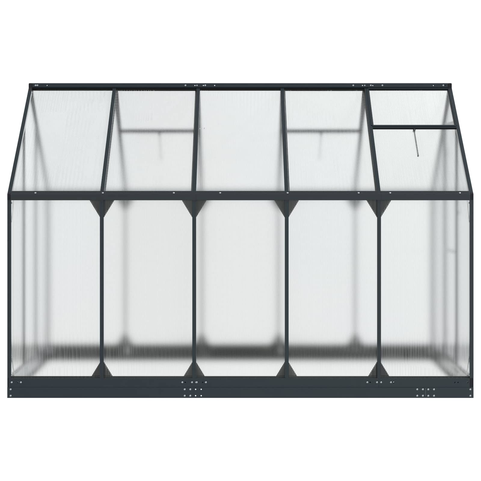 Tuin Serre met de deur Antracietkleurig 183,5 x 303,5 x 207 cm image 5