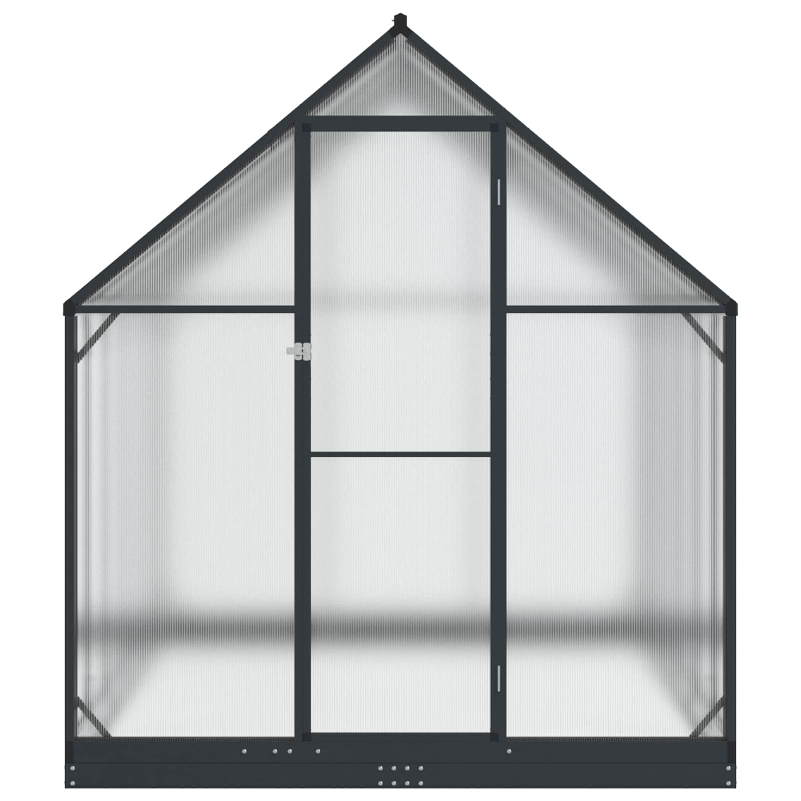 Tuin Serre met de deur Antracietkleurig 183,5 x 363,5 x 207 cm image 4