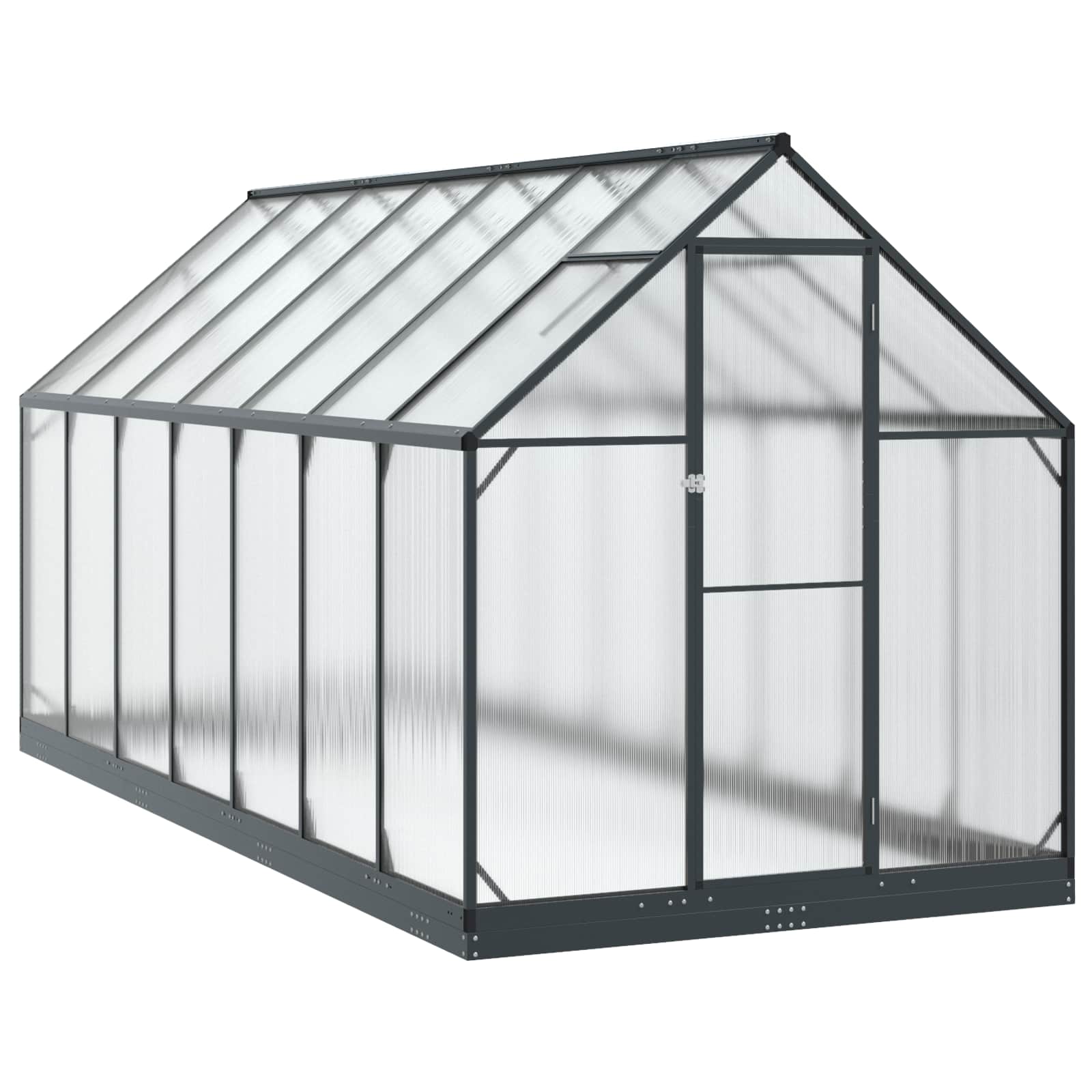 Tuin Serre met de deur Antracietkleurig 183,5 x 423,5 x 207 cm image 1