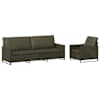 vidaXL Diivanikomplekt 2 pcs Armee rohelis Tehisseemisnahk