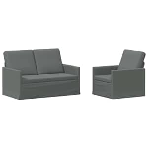 vidaXL Diivanikomplekt 2 pcs Tumehall kangas