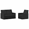 vidaXL Diivanikomplekt 2 pcs Must kangas