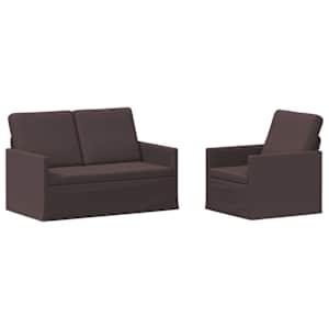 vidaXL Diivanikomplekt 2 pcs Tume pruun kangas