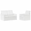 vidaXL Diivanikomplekt 2 pcs Valge kangas