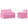 vidaXL Diivanikomplekt 2 pcs Roosa kangas