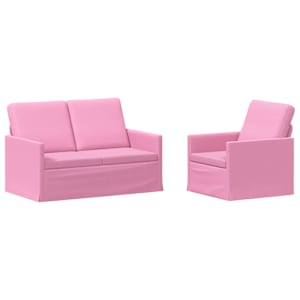 vidaXL Diivanikomplekt 2 pcs Roosa kangas