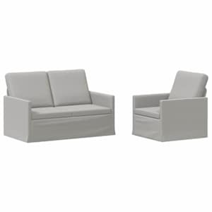 vidaXL Diivanikomplekt 2 pcs Pilvine hall kangas