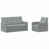 vidaXL Diivanikomplekt 2 pcs Helehall kangas