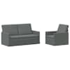 vidaXL Diivanikomplekt 2 pcs Tumehall kangas