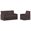 vidaXL Diivanikomplekt 2 pcs Tume pruun kangas