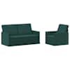 vidaXL Diivanikomplekt 2 pcs Tumeroheline kangas
