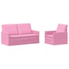 vidaXL Diivanikomplekt 2 pcs Roosa kangas