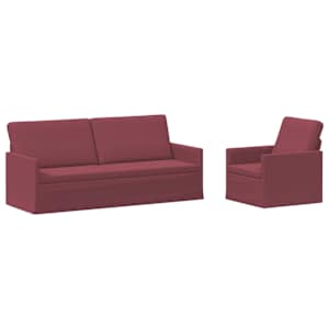 vidaXL Diivanikomplekt 2 pcs Veinpunane kangas