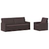 vidaXL Diivanikomplekt 2 pcs Tume pruun kangas
