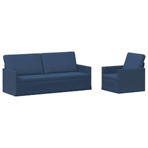 vidaXL Diivanikomplekt 2 pcs Sinine kangas