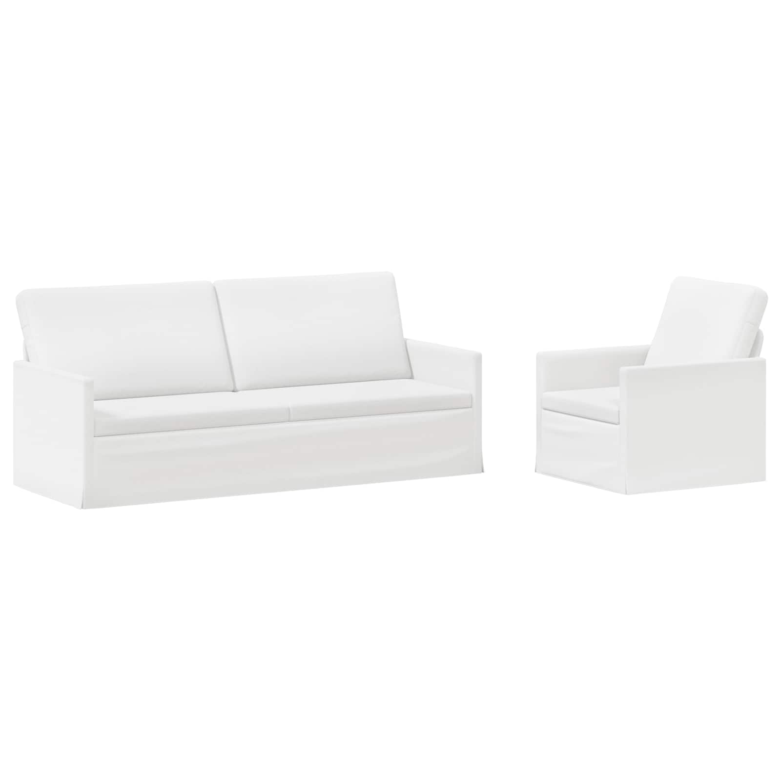 Kavčna garnitura 2 pcs Bela Blago