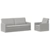 vidaXL Diivanikomplekt 2 pcs Pilvine hall kangas
