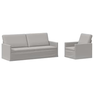 vidaXL Diivanikomplekt 2 pcs Pilvine hall kangas
