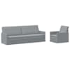 vidaXL Diivanikomplekt 2 pcs Helehall kangas