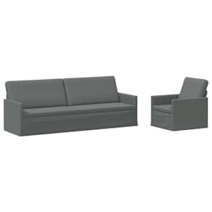 vidaXL Diivanikomplekt 2 pcs Tumehall kangas