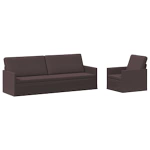 vidaXL Diivanikomplekt 2 pcs Tume pruun kangas