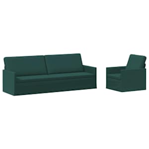 vidaXL Diivanikomplekt 2 pcs Tumeroheline kangas