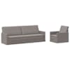 vidaXL Diivanikomplekt 2 pcs Pruunikashall kangas