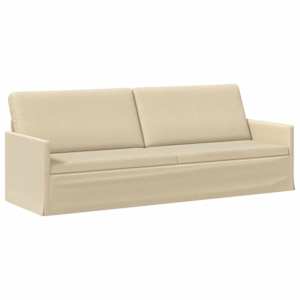 Set pohovek 2 pcs Krémová Textil - obrázek 4
